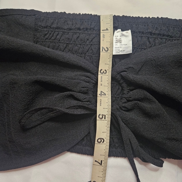 Divided Juniors Black Long Sleeve Cropped Top Size XL - Picture 9 of 11